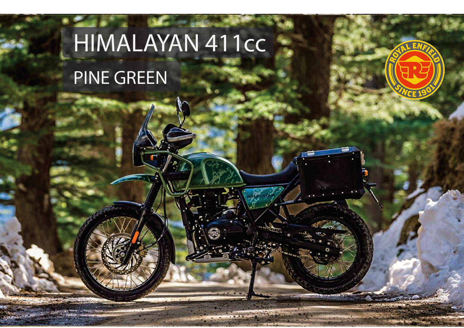 ROYAL ENFIELD HIMALAYAN PINE GREEN E5 - Bike'Up Nice