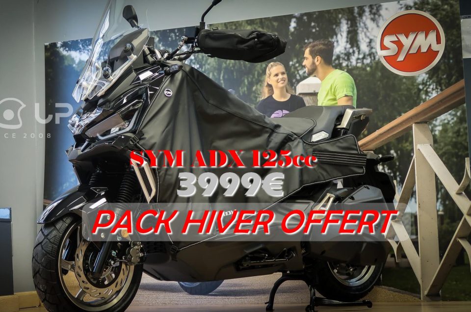 PACK HIVER OFFERT SUR SCOOTER SYM ADX 125cc NEUF